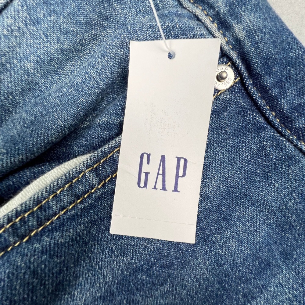 GAP Maternity Jeans Women 16R Blue Full Panel Straight Leg Denim Casual Classic - Picture 4 of 16